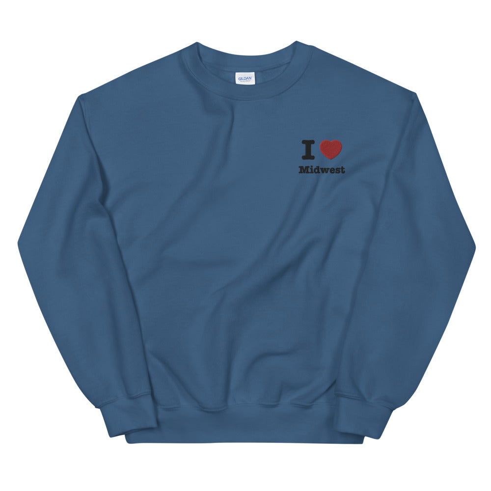 I Heart Midwest Embroidered Sweatshirt