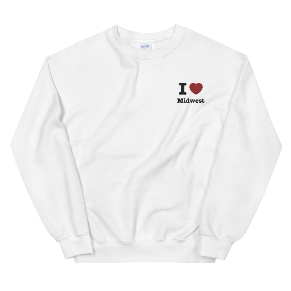 I Heart Midwest Embroidered Sweatshirt