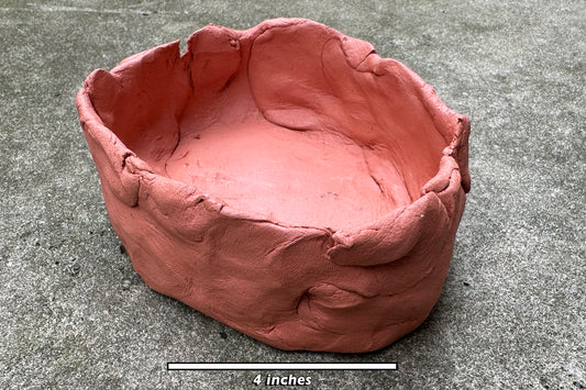 Shallow Terracotta Pot, 4"