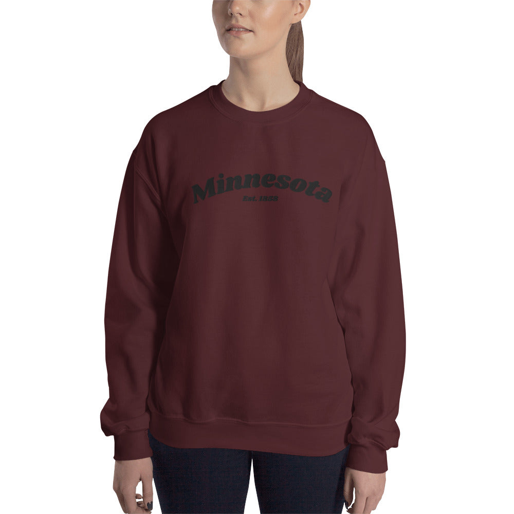 Minnesota 1858 Embroidered Sweatshirt