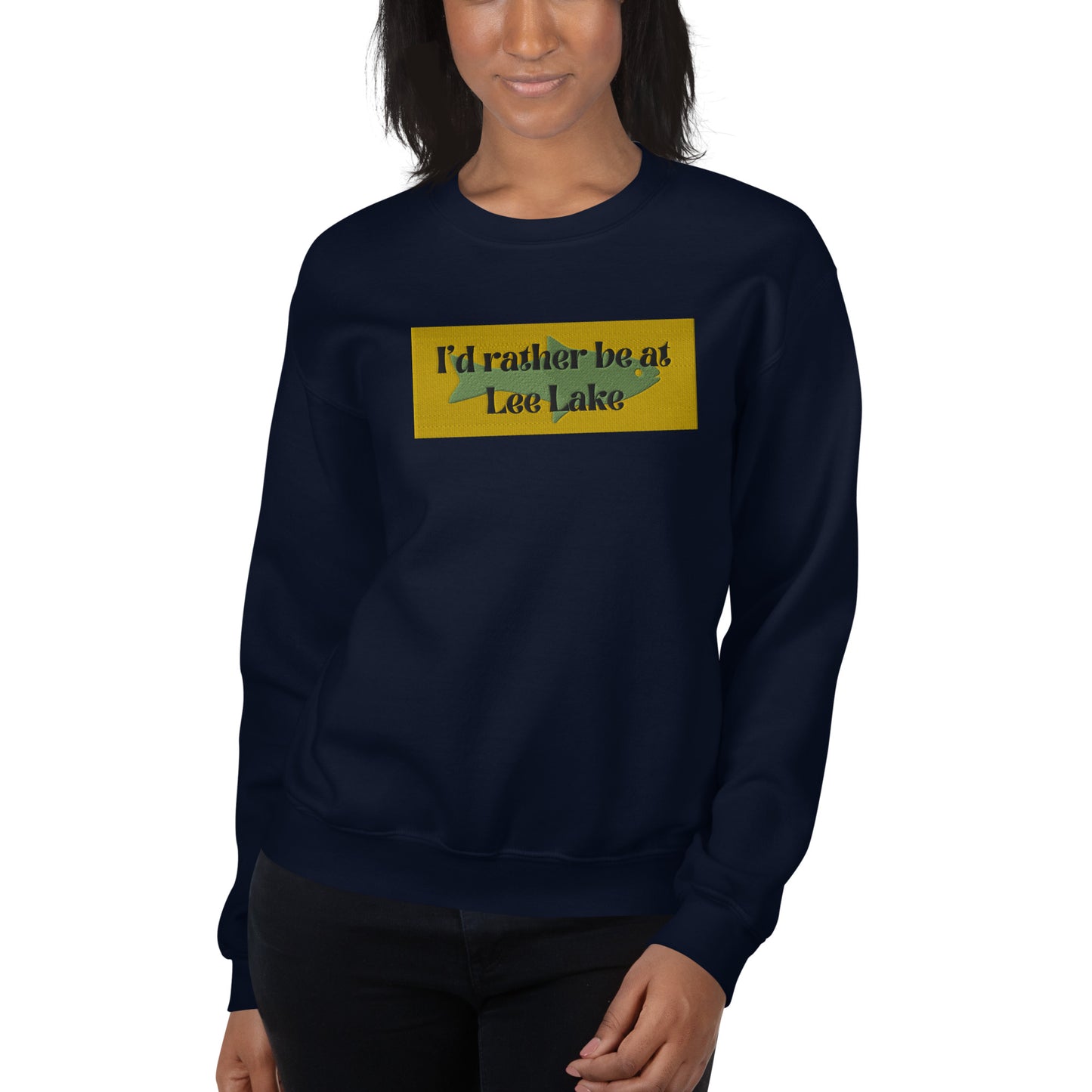 I'd Rather Be At Lee Lake Embroidered Sweatshirt