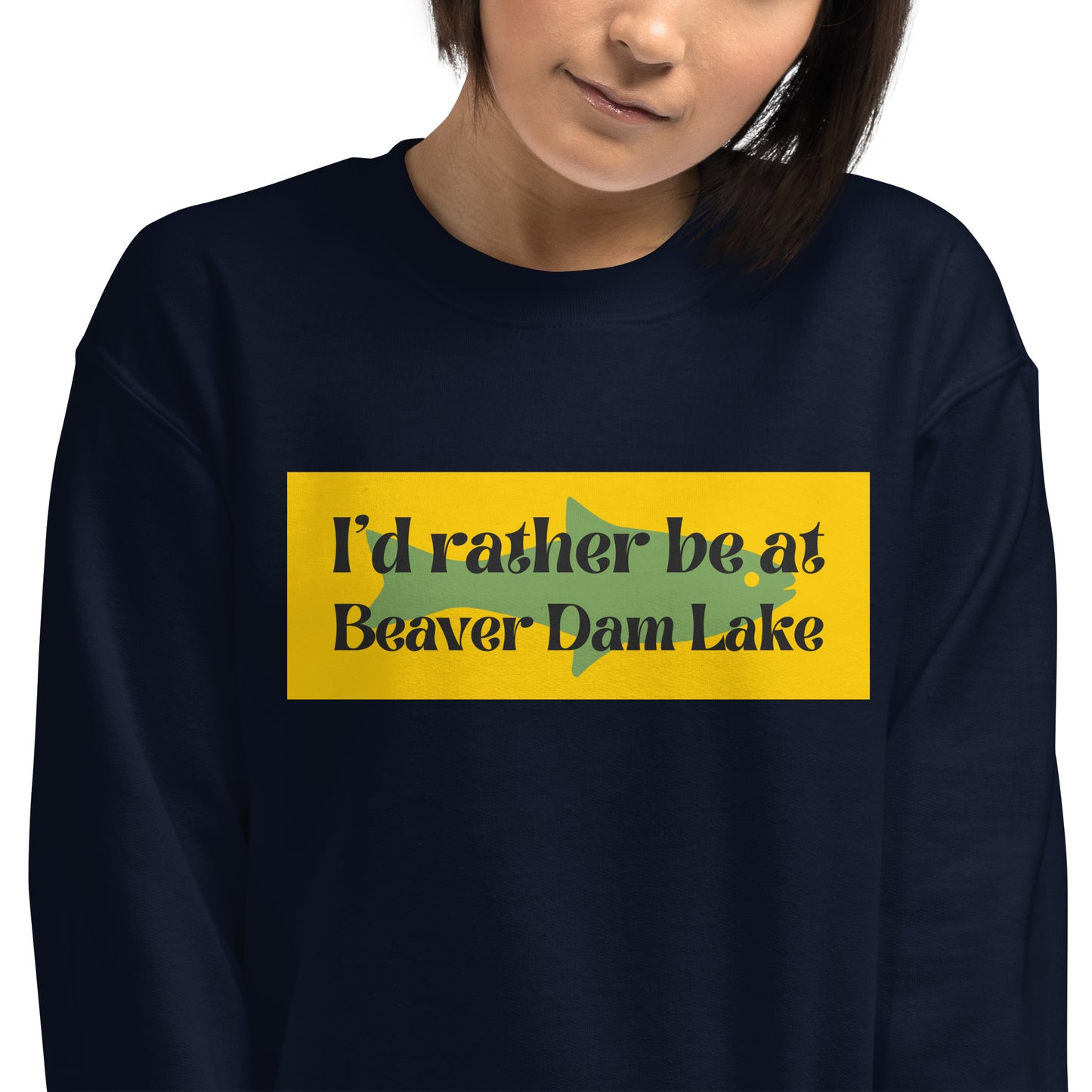 I'd Rather Be At Beaver Dam Lake Embroidered Sweatshirt