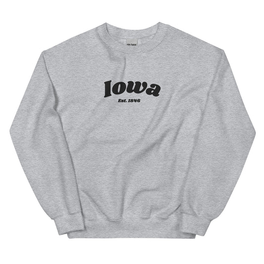 Iowa 1846 Embroidered Sweatshirt