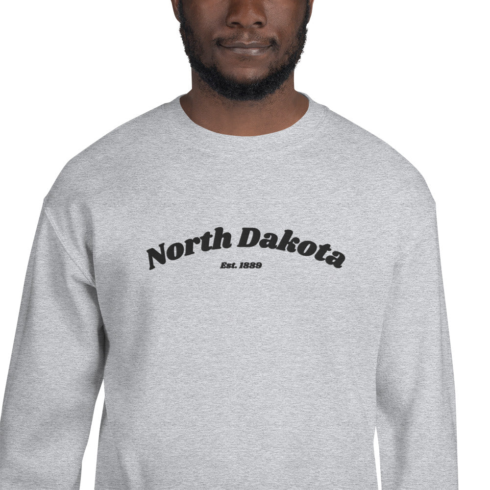 North Dakota 1889 Embroidered Sweatshirt