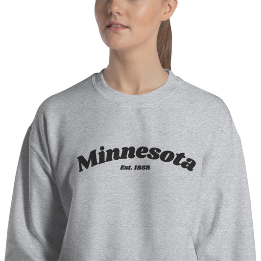 Minnesota 1858 Embroidered Sweatshirt