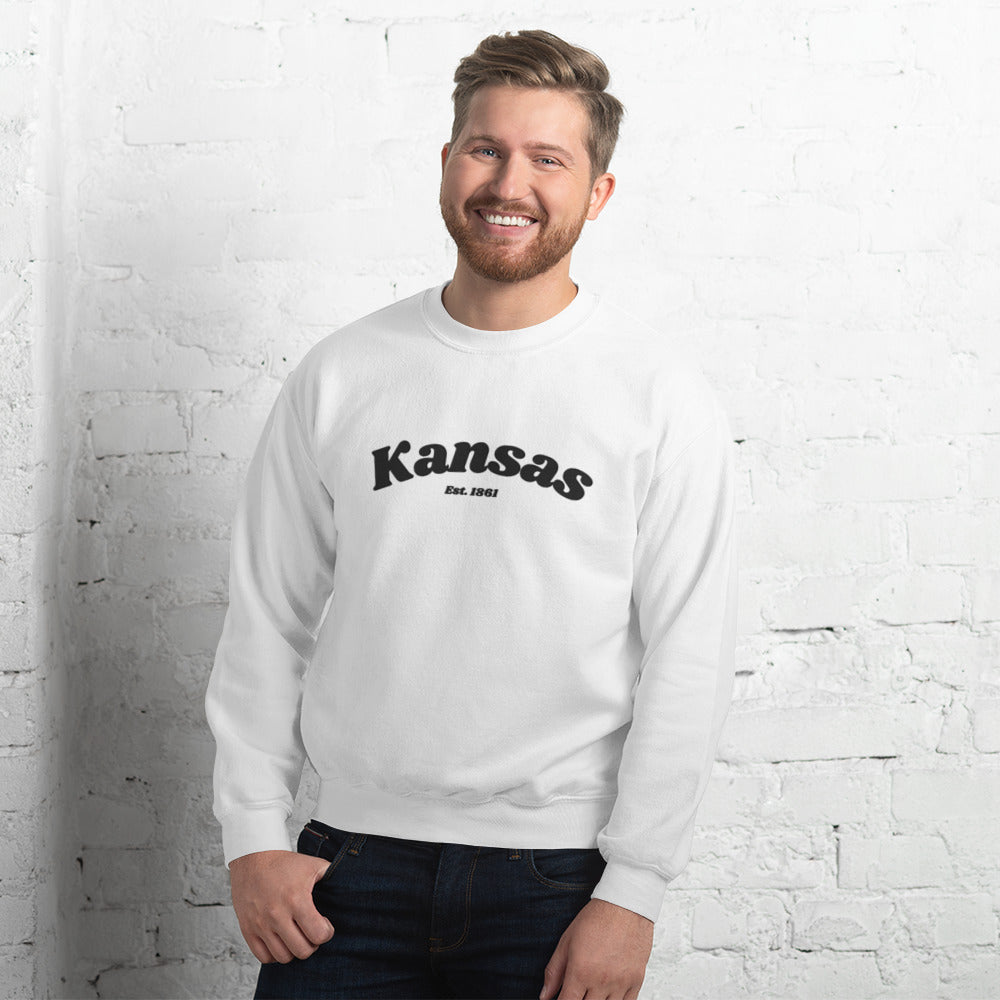 Kansas 1861 Embroidered Sweatshirt