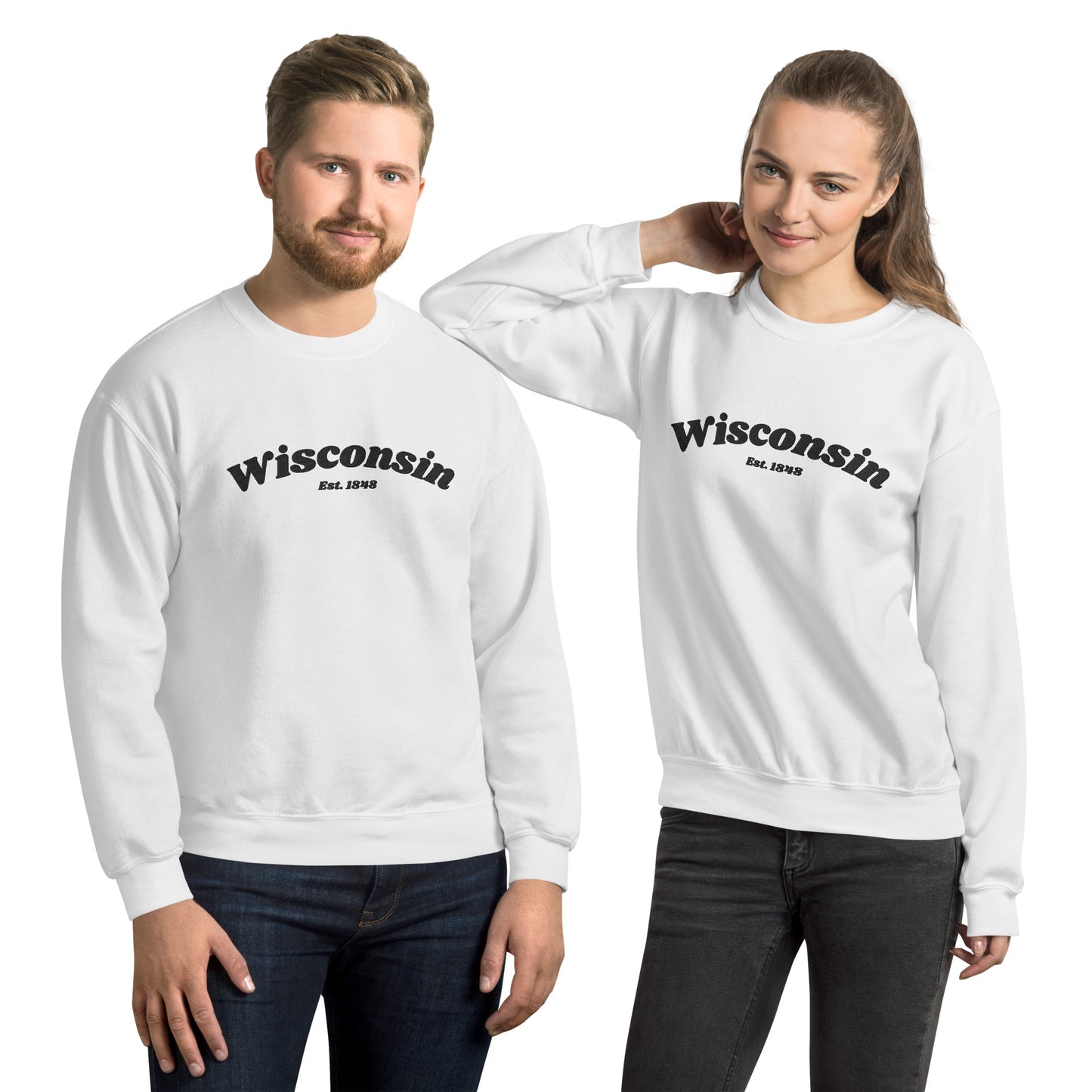 Wisconsin 1848 Embroidered Sweatshirt