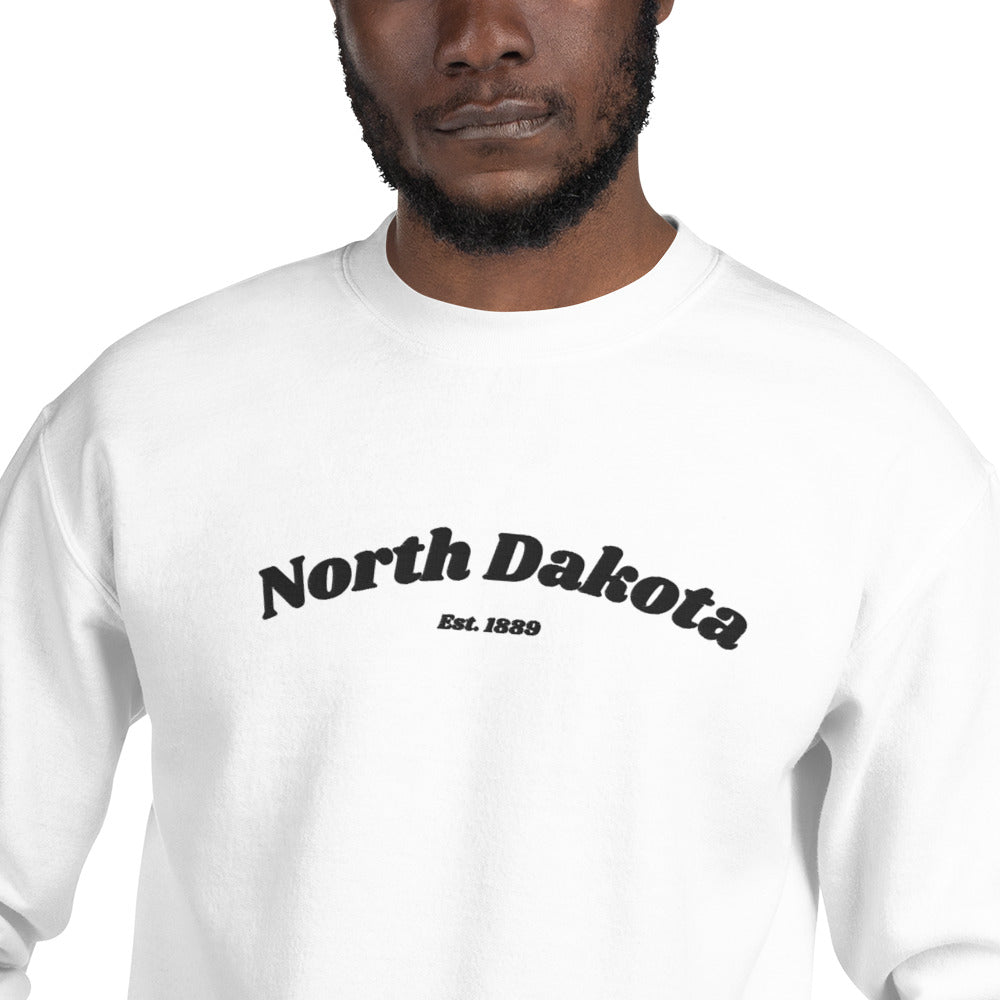 North Dakota 1889 Embroidered Sweatshirt