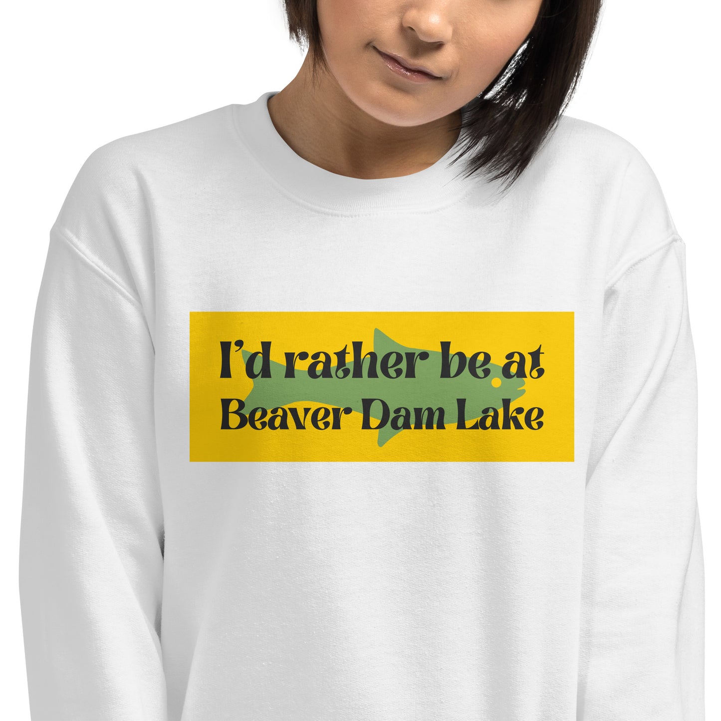 I'd Rather Be At Beaver Dam Lake Embroidered Sweatshirt