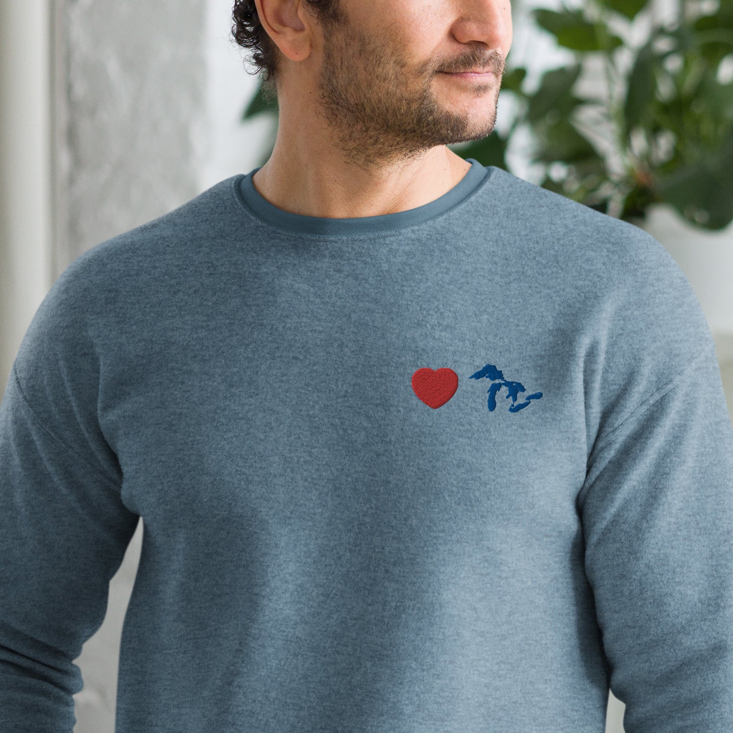 Great Lakes Support Embroidered Premium Fleece Sweatshirt